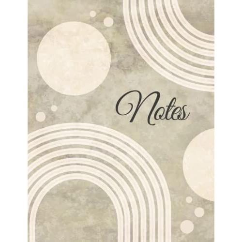 Notes: Trendy, Simple & Practical Journal With Lined & Unlined Pages (8.5" X 11"): Timeless, Contemporary & Attractive Paper Cover Notebook.