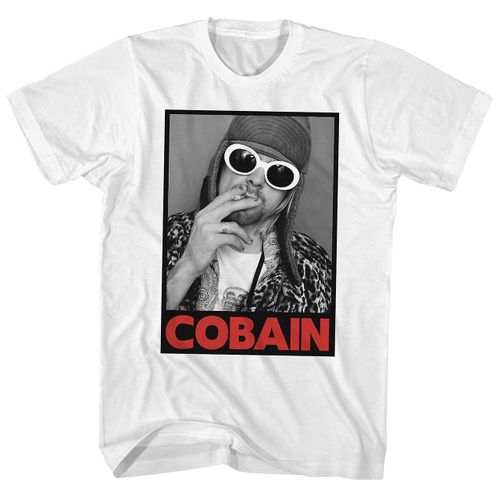 Nirvana T Shirt Cobain Smoking Portrait Nirvana Shirt