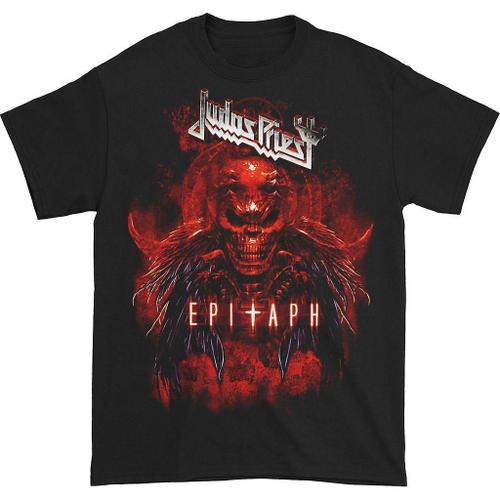 Judas Priest Epitaph Red Horns T-Shirt