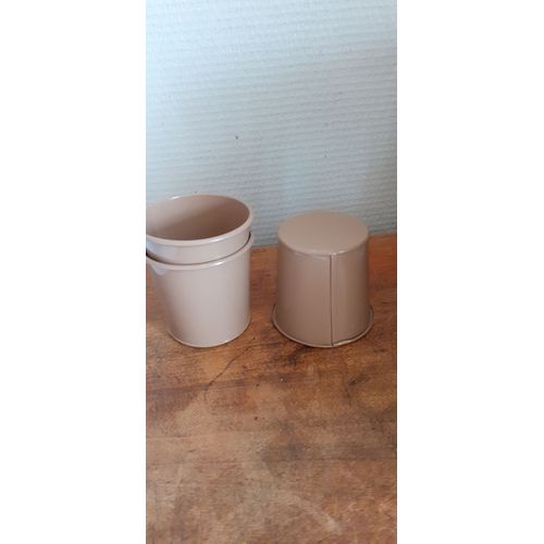 3 Cache Pots En Métal