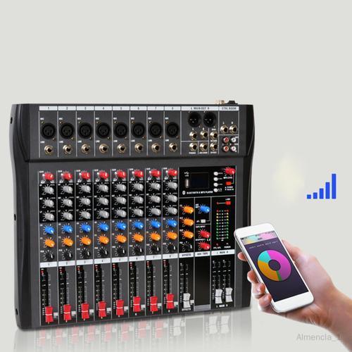 Table de mixage 8 canaux Console de mixage sonore Mini mixeur de son pour le