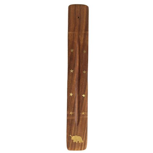 Porte bâton d'encens en bois motif Éléphant