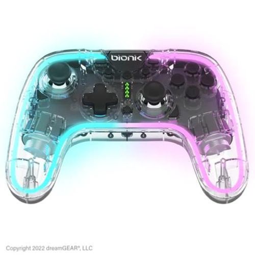 Manette Gaming Bionik Sirex Neoglow Pour Nintendo Switch