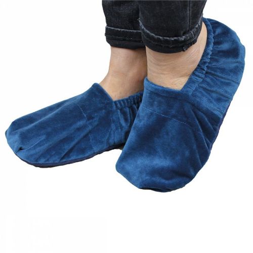 Vivezen - Chaussons Chauffants Universels Taille 36 Au 43 - Bleu