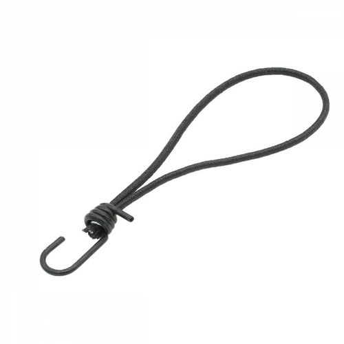 Linxor - Lot de 50 tendeurs sandows élastiques avec 1 crochet et boucle - 26 cm - Noir