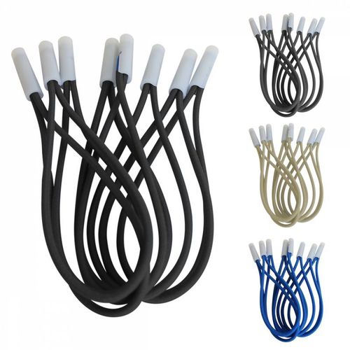 Linxor ® Lot de 10 tendeurs sandows Cabiclic avec embout basculant - Noir