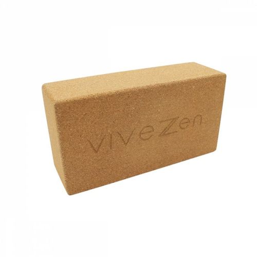 Vivezen ® Brique, Bloc De Yoga 22,5 X 12 X 7,4 Cm - Liège