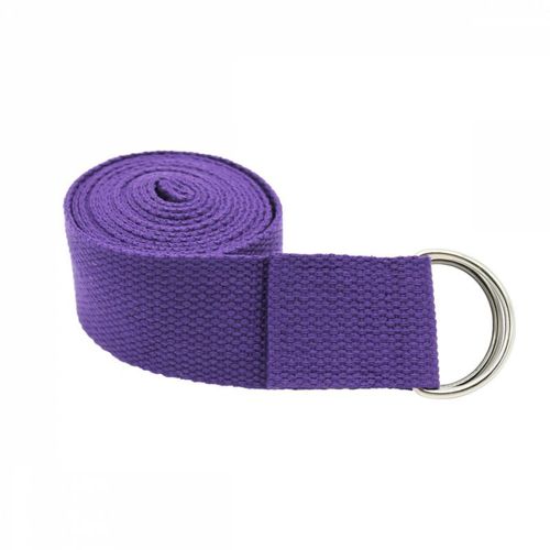 Vivezen ® Sangle, Ceinture De Yoga 183 X 3,8 Cm Réglable - Violet