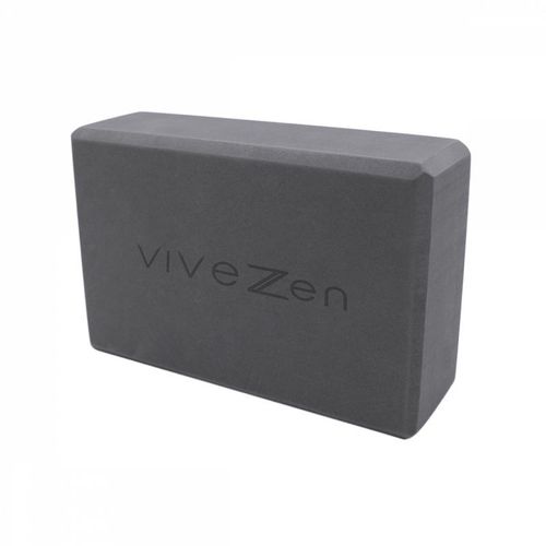 Vivezen ® Brique, Bloc De Yoga 23 X 15 X 7,5 Cm - Eva - Gris