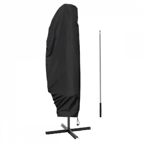 Linxor - Housse De Protection Imperméable Et Anti-Uv Pour Parasol Déporté - 280 X 30 - 81- 45 Cm - Noir