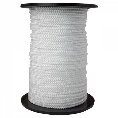 Linxor - Bobine de corde tressée 4 mm x 100 m - Blanc