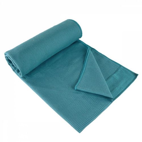 Vivezen - Serviette De Yoga 63 X 180 Cm Antidérapante - Bleu