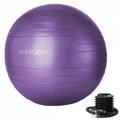 Vivezen - Ballon De Yoga, Fitness, Gymnastique - Diam 65 Cm - Violet