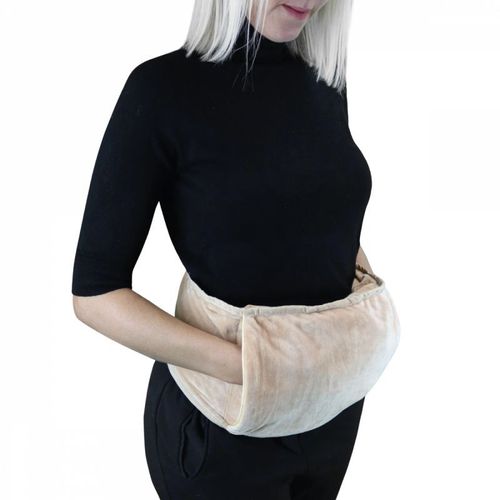Vivezen - Chauffe Mains, Manchon Chauffant 32 X 22 Cm Avec Ceinture Réglable - Beige