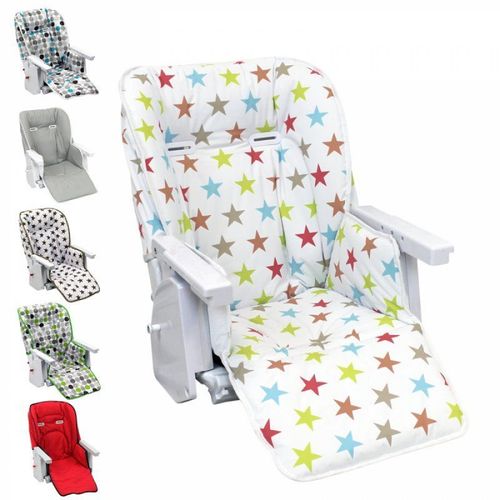 Monsieur Bébé - Housse D'assise Pour Chaise Haute Bébé Enfant Gamme Ptit - Ptit Stars Multicolore