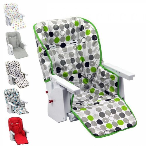 Housse D'assise Pour Chaise Haute Bébé Enfant Gamme Ptit - Ptit Pois - Monsieur Bébé