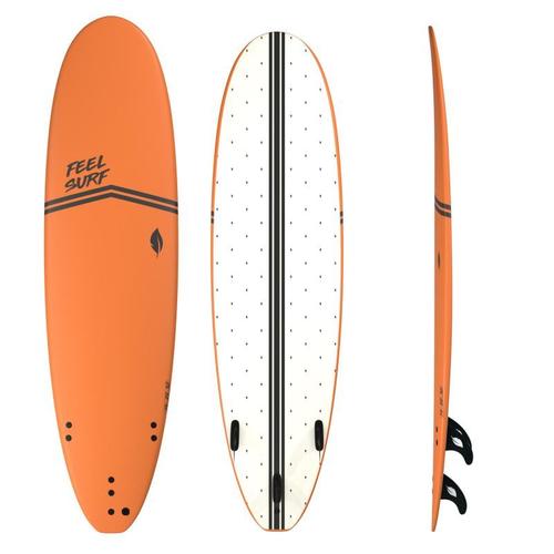 Planche De Surf En Mousse 7' Feel Surf - 7'0 X 22 X 3 3/16 - 56.21l - Orange