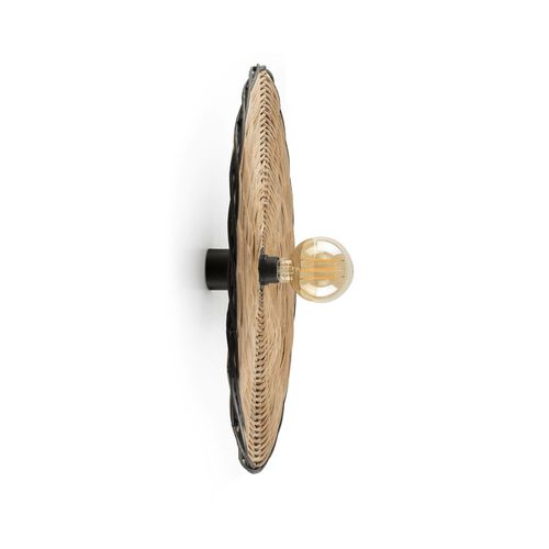 Faro Costas 600 H70 Noir, Applique / Plafonnier En Rotin