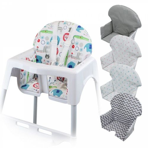 Monsieur Bébé - Housse D'assise Pour Chaise Haute Bébé Enfant Gamme Délice - Imprimé Jungle