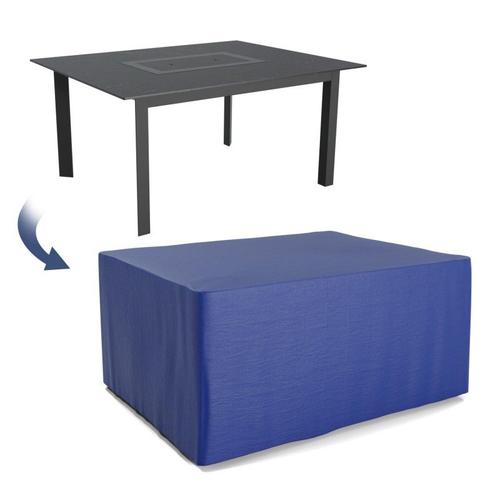 Housse De Protection Extérieure Pour Table Rectangulaire 150x120x74 Cm - Ultra Résistant - Bleu