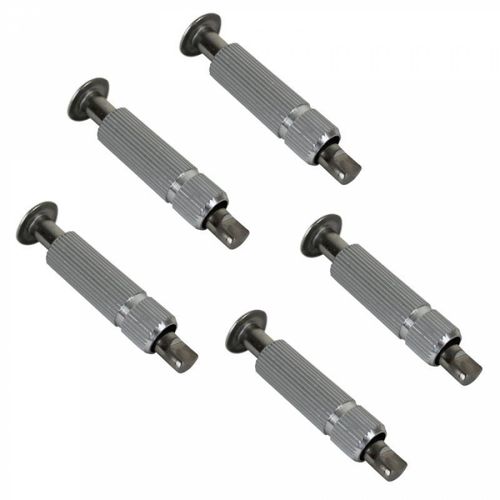 Linxor France ® Lot de 5 pitons douilles escamotables en inox Ø 12 mm