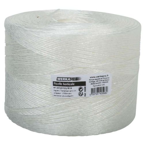 Ficelle horticole blanche bobine de 1700m Werkapro