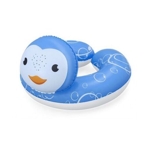 Bouee tete animal Pingouin, bleu 50x46cm - Bouee piscine enfant