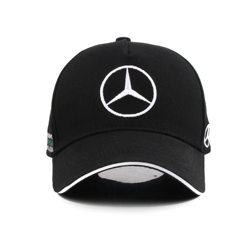 Mercedes - Benz chapeau logo de voiture chapeau de canard AMG casquette de  voiture casquette d'exposition casquette de voiture pour homme casquette de  sport casquette de baseball pour femme (58 cm)