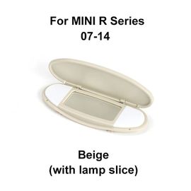 Panneau De Pare-Soleil De Voiture,Couvercle De Miroir De Vanité Pour Mini Cooper S One D Jcw R55 R56 R57 R59 R60,Accessoires D'nik - Type Beige-Lamp Slice #A