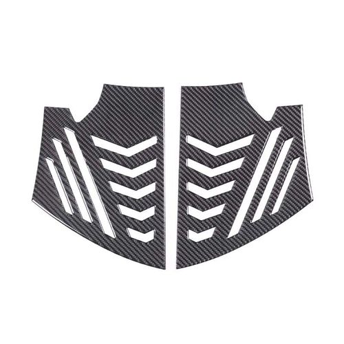 Autocollant De Garniture De Garde-Boue Avant De Voiture En Fibre De Carbone Souple,Accessoire De Voiture Adapté À Porsche Taycan 2019 2020 2021 2022 - Type Carbon Fiber