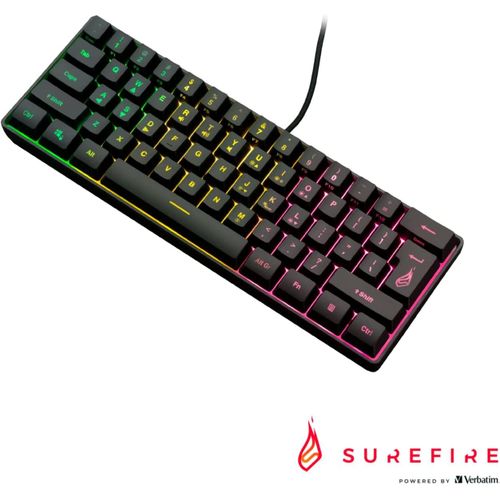 VERBATIM 48701 CLAVIER RVB X1 QWERTY US AN
