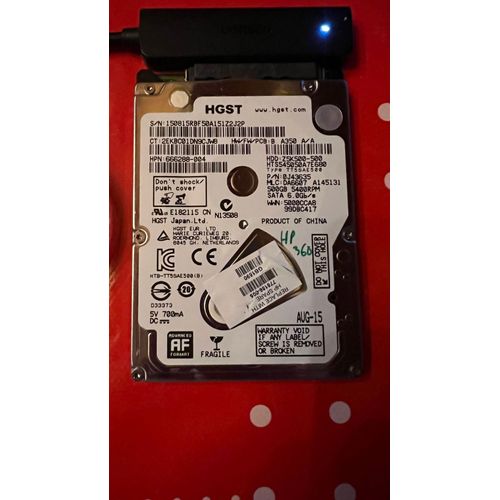 HDD HGST 500 Go 25K500-500 HTS545050A7E680