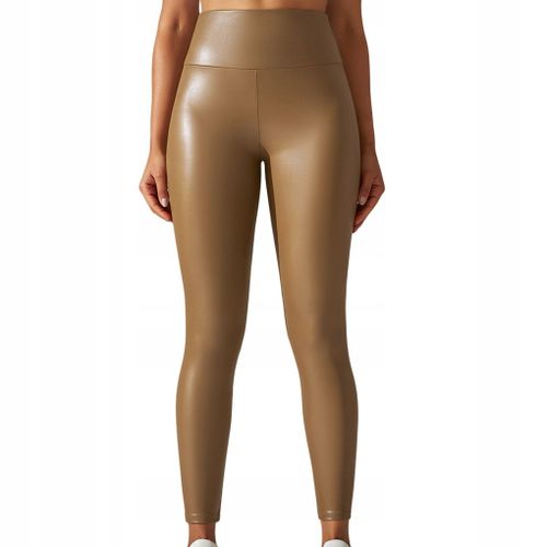 Pantalon De Yoga Leggings En Cuir Pour Femme Avec