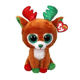 Petite Peluche Beanie Boo S Small - Tinseltoes Le Renne - Multicolore