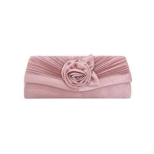 Fashion Color dingbut satin Fleur femme main tenant sac Rose Chair