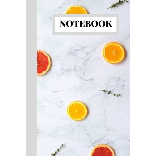 Notebook: Cute White And Fruity Noteboook Blank Lined Journal