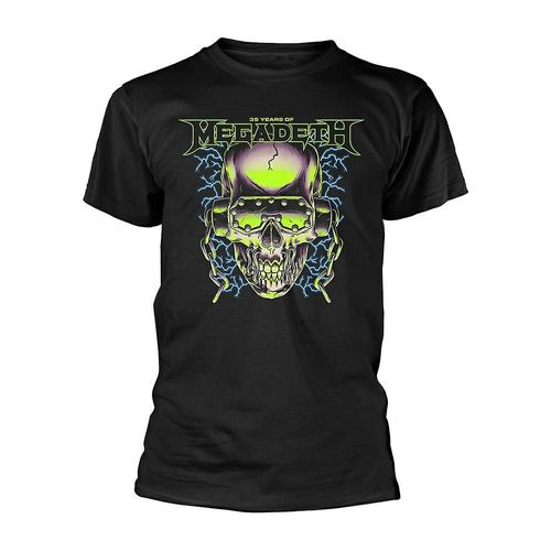 Megadeth 35 Years H/Phones Skull T Shirt