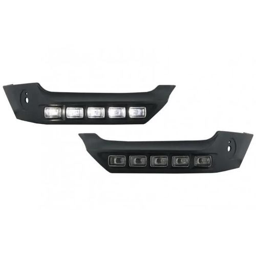 Extension Spoiler Led Drl Pare-Chocs Avant Pour Mercedes W463 Classe G Amg 1989+