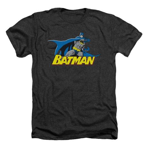 Batman 8 Bit Cape Heather T-Shirt