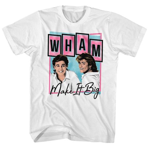 Wham! T Shirt Make It Big Pastel Album Art Wham! Shirt