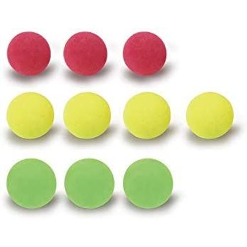 Jamara 460314-Mc Softballs-Recharge Sachet De 10 Balles Molles En Plastique Convient Pour Mc Fizz Fizzy Balls 460312/460313 Pistolet A Eau, 460314, Coloré