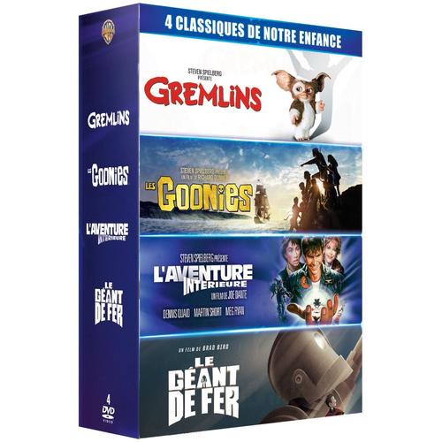 4 Classiques De Notre Enfance Box Set De 4 Dvd Zone - Gremlins + Les Goonies + L Aventure Interieur + Le Geant De Fer - En Audio Francais , Anglais , Italien Et Multi Sous Titres