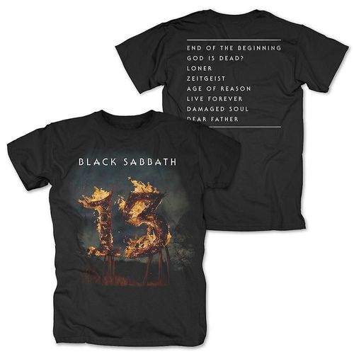 Black Sabbath 13 Tracklist T Shirt