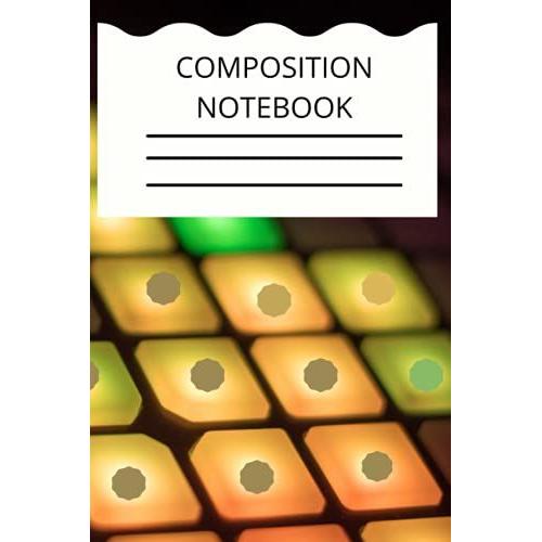 Composition Notebook: Green Brown Anad Yellow Lunch Pad