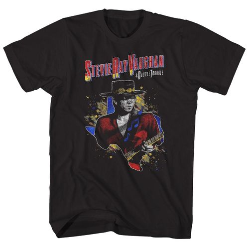 Stevie Ray Vaughan T Shirt Double Trouble ??4 Tour Stevie Ray Vaughan Shirt