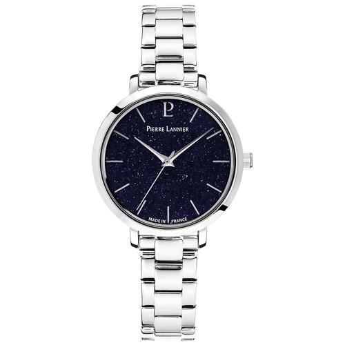 Montre Femme Chouquette Argenté Cadran Bleu Bracelet Acier Argenté 12 Mm