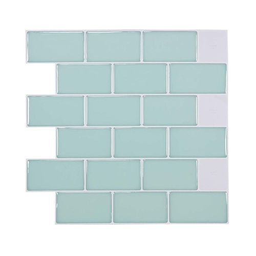 Papier Peint Carrelage Autocollant 30 x 30 cm Style Mosaïque Sticker Mural Film Décoratif Imperméable pour Carreaux de Mur de Salle de Bains et de Cuisine