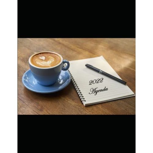 2022 Agenda Planner: Daily & Weekly & Monthly| Brown Coffee Cover | 12 Months Agenda Planner | Area Codes In The Usa | Countries With Capital, ... Schedule Organizer Logbook 8.5" X 11" Large