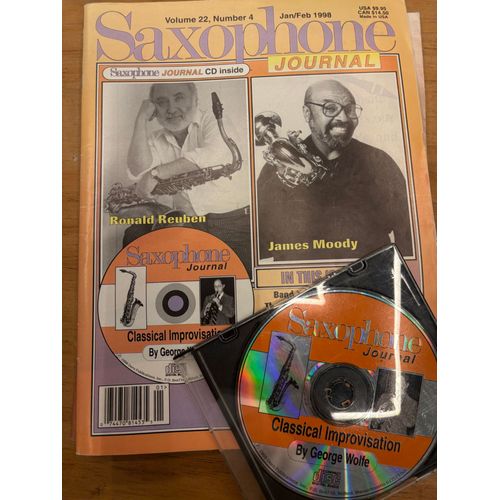 Saxophone Journal Mars 1998 Vol 22 Number 4