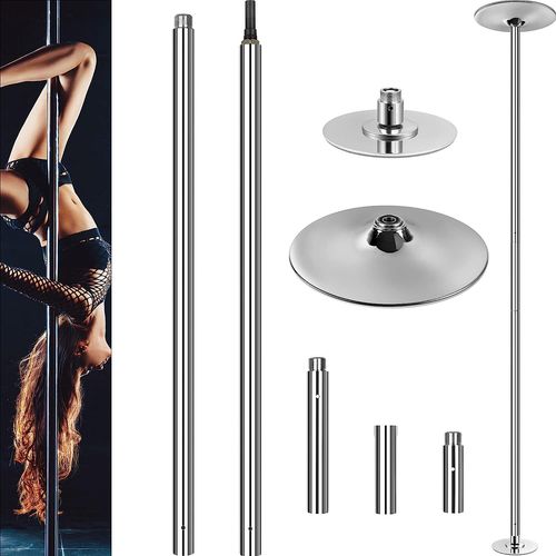 Barre Pôle De Danse 45mm De Diamètre, Hauteur De 2.235 M À 2.745m Portable Et Amovible